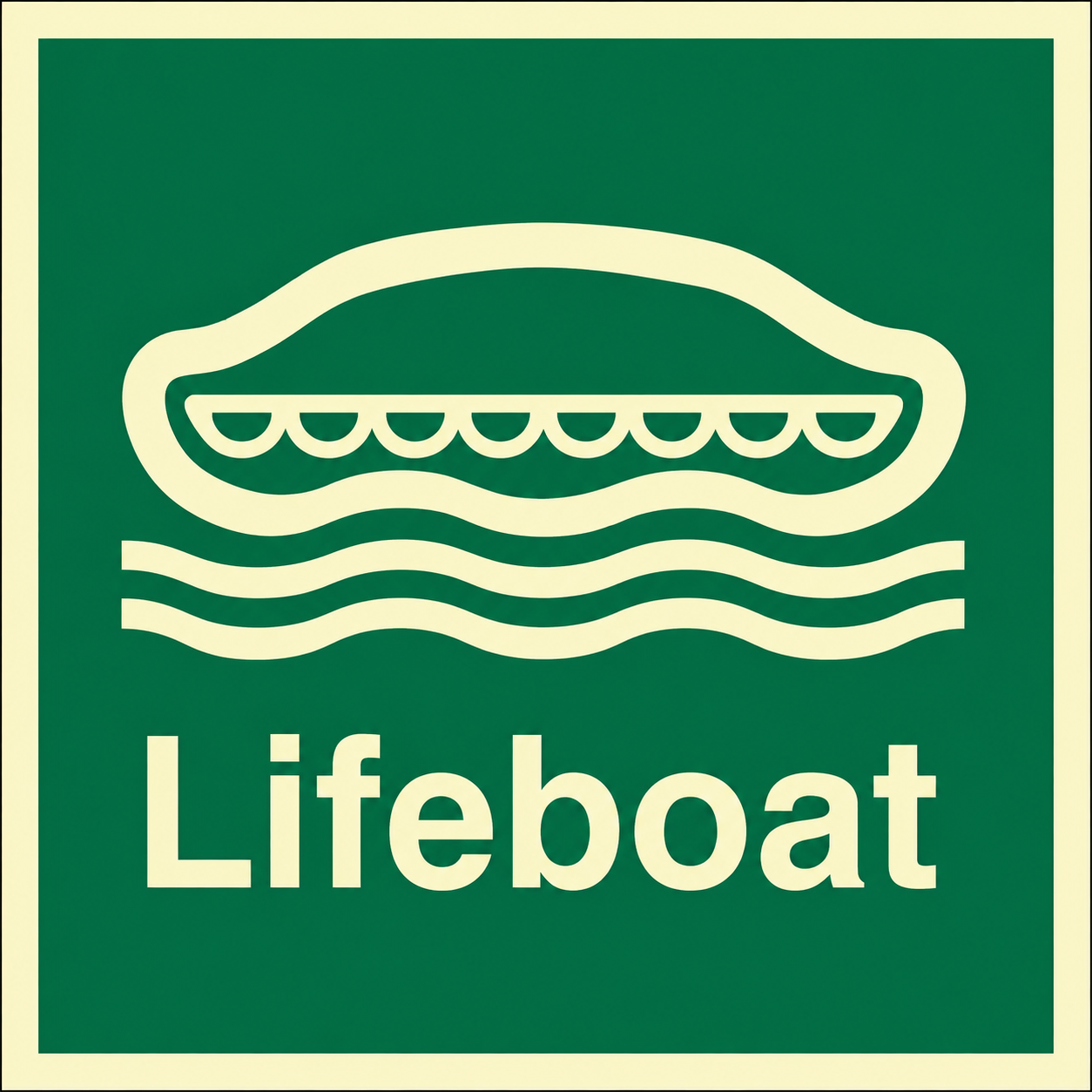 IMO Lifeboat Sign
