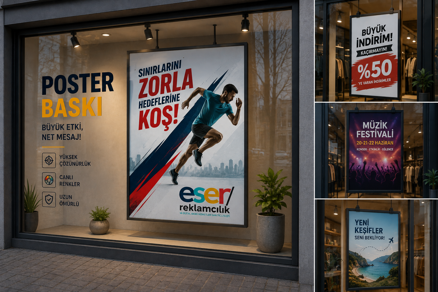 Poster baskı ve büyük ebat afiş baskı İstanbul