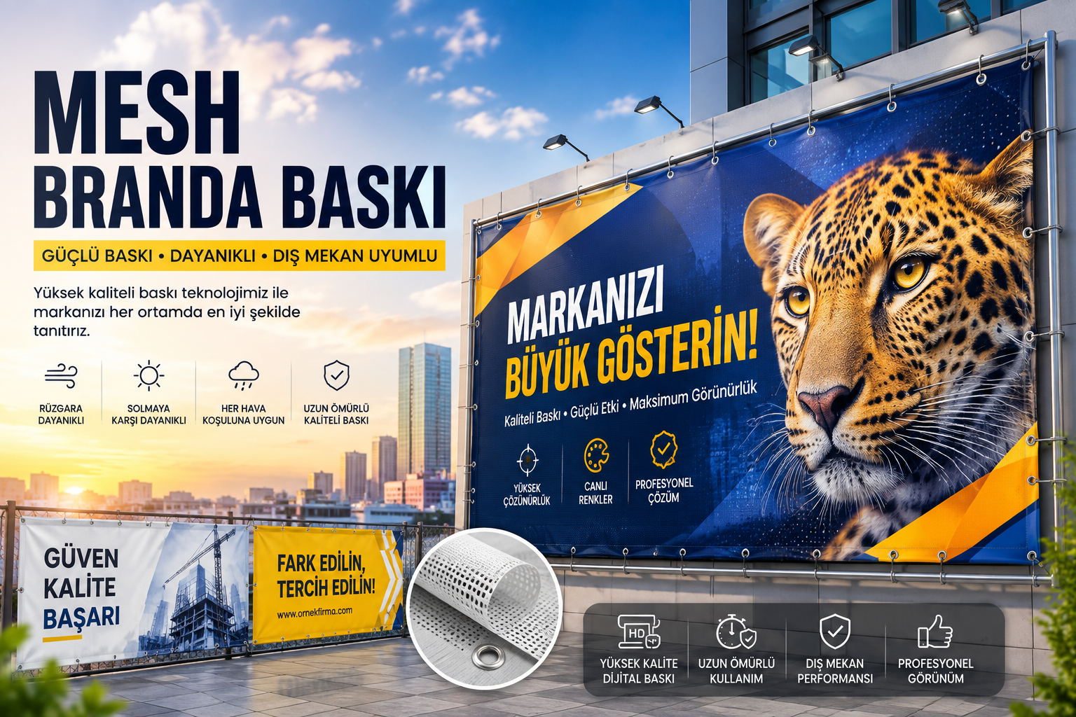 Mesh branda baskı İstanbul