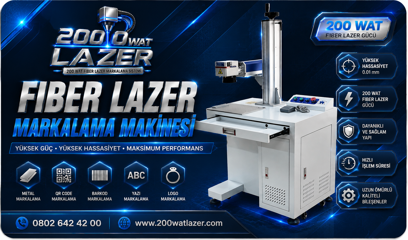 Lazer Markalama 200wat