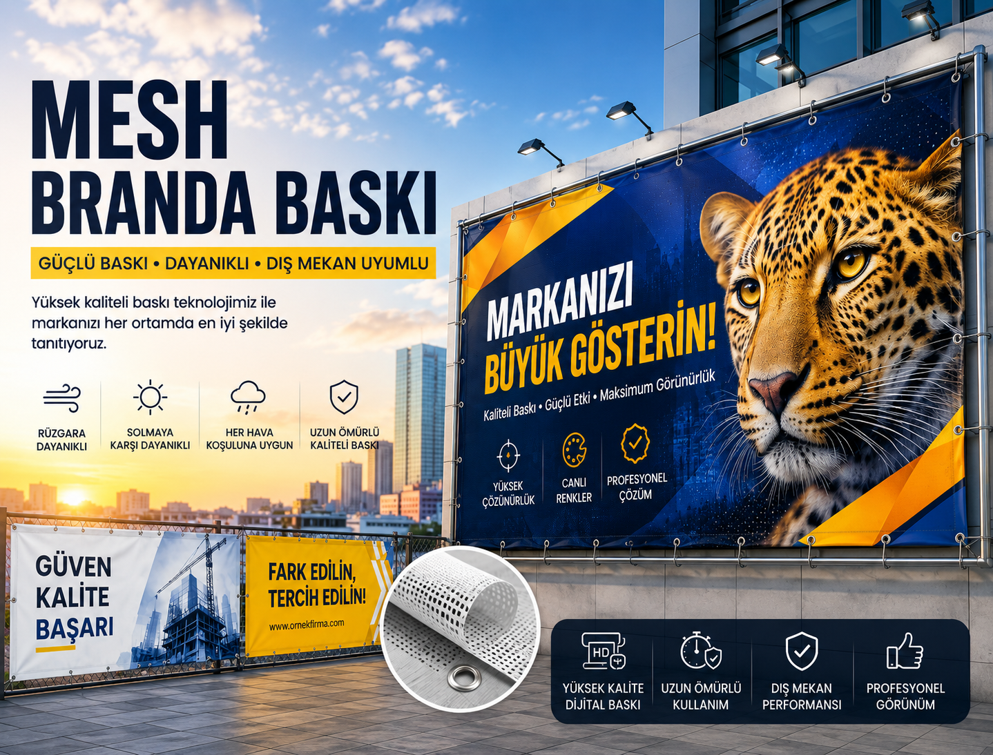Mesh branda baskı İstanbul